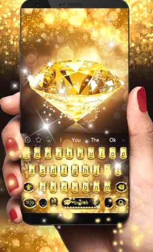 Or diamante clavier theme Gold Diamond 1