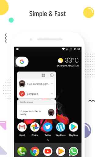 Oreo Launcher - Original Launcher for Android 8.0 3