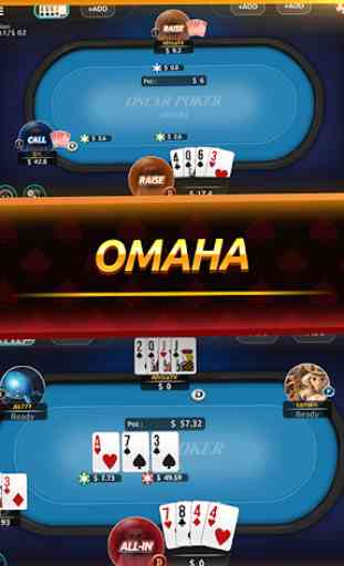 Oscar Poker - Texas Holdem, Blackjack, Omaha, OFC 3