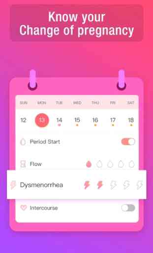 Période Tracker-grossesse & ovulation calendrier 4