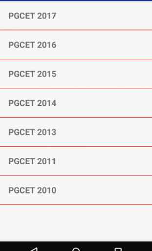 PGCET Question Papers 2