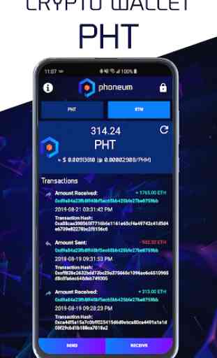 Phoneum Wallet - PHT and ETH Crypto Wallet 2
