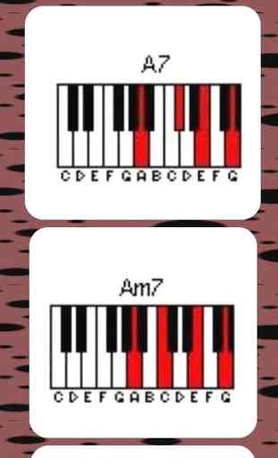 Piano Chord Chart pour les débutants 4