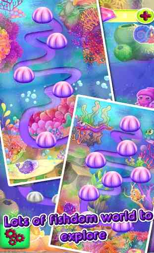 Poissons de l'océan Aquarium Blast -treasure match 4