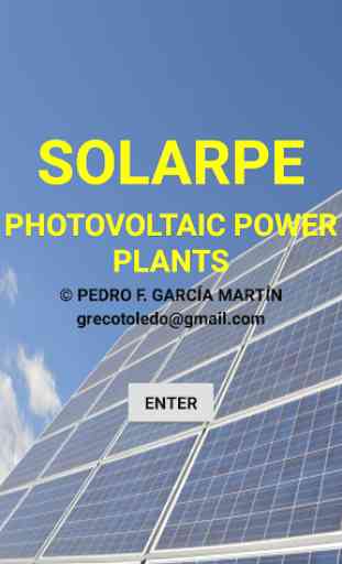 PV PHOTOVOLTAIC PLANTS SOLARPE 1