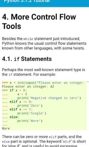 Python 3.7.2 Tutorial - Free Offline Learning App 4