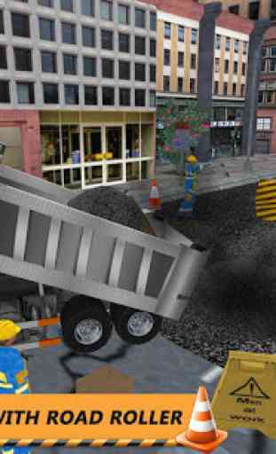 Real Road Construction Sim: jeu City Road Builder 3