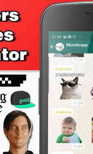 Sticker meme generateur pour WhatsApp Wastickerapp 1