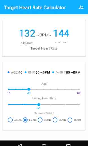 Target Heart Rate Calculator 1