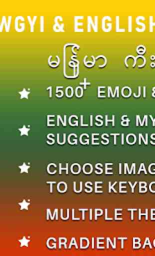 Zawgyi Keyboard, Myanmar Keyboard with zawgyi font 1