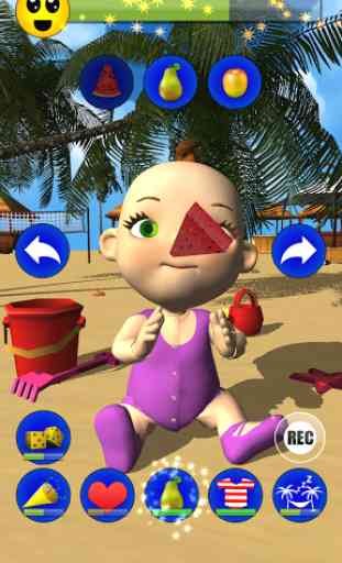 Mon bébé: Babsy à la 3D Plage 4