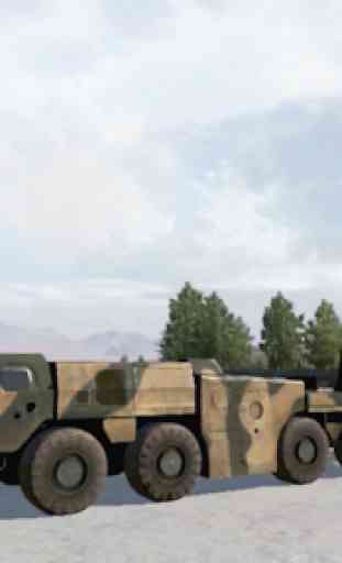 Armée Missile Launcher Truck 3D 2