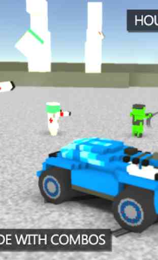Blocky Car Crash 3