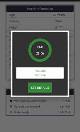 BMI Calculator - BMR Weight Health Calculator 3