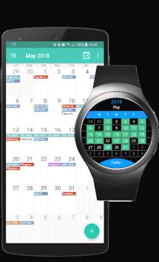 Calendar Gear - Google Calendar for Samsung Watch 3