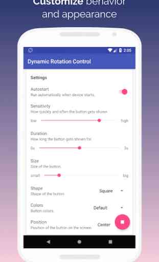 Dynamic Rotation: Android P Style Control 2