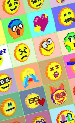 Emoji 3D Color by Number - Voxel Paint, Pixel Art 2