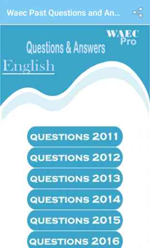 English WAEC Past Questions and Answers offline 1