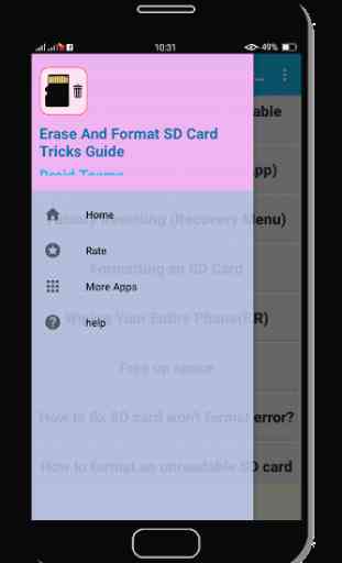 Erase And Format SD Card Tricks Guide 3