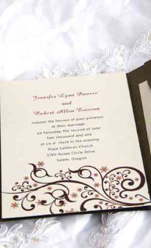 Invitations personnalisées mariage 2