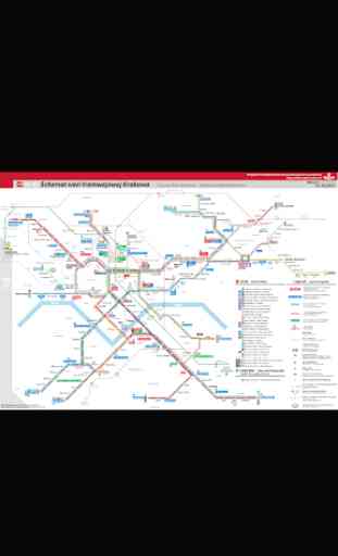 Krakow Tram Map 1