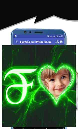 Lighting Text Photo Frame 1