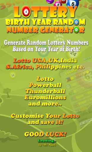 Lottery Random Number Generator 1