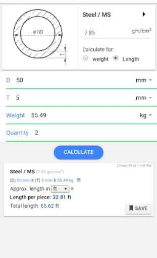 Metal Weight Calculator - Metallo 2
