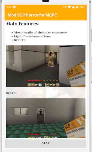 Mod SCP Horror for MCPE 3