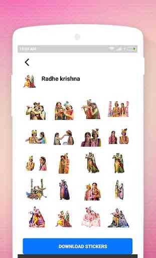 Radhe Krishna Stickers 4