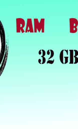 Ram Booster de 32 Go - One Tap Speed ​​Booster 2