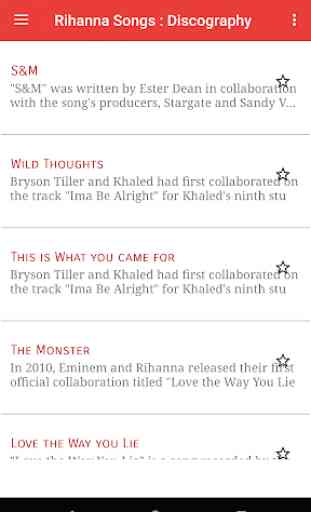 Rihanna'~Songs Discography 1