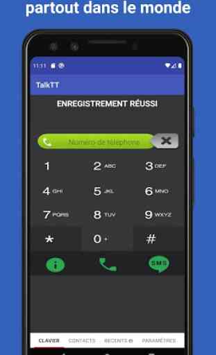 TalkTT -Appel téléphonique/SMS/Numéro de téléphone 1