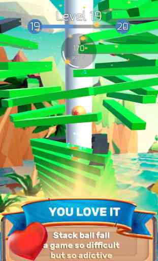 The Stack Tower : Fall game with 3d Ball ☄ 4