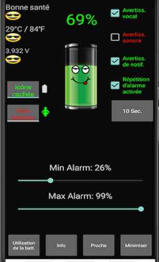 Alarme de batterie PRO 1