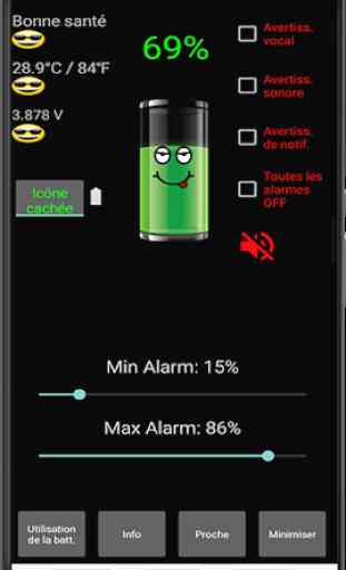 Alarme de batterie PRO 2