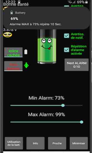 Alarme de batterie PRO 3