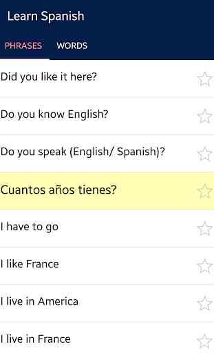 Apprendre l'espagnol 2