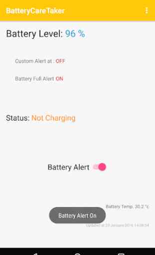 Battery Caretaker - Alarm on % 2