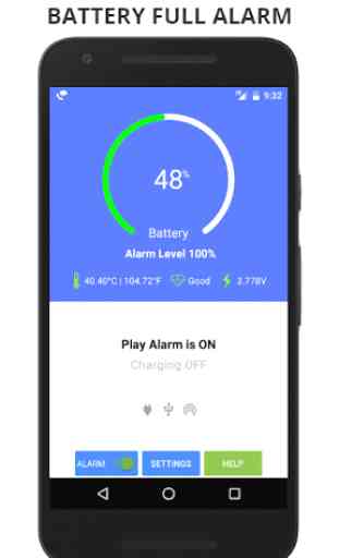 Battery Full Alarm-Battery Low Alarm-Battery Saver 1