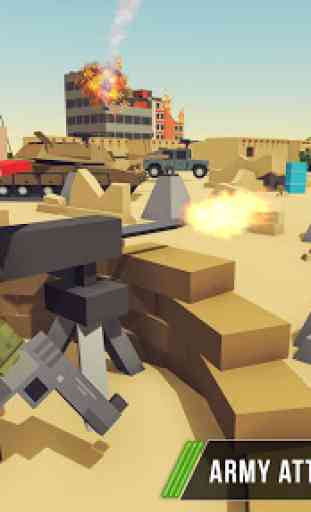 Blocky Army Base: Modern War Strike 3