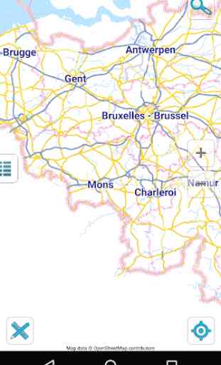 Carte de Belgique hors-ligne 1