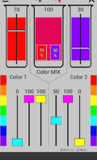 CMYK Mix Color scheme designer 2