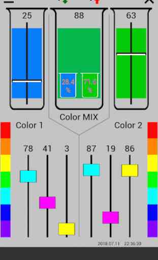 CMYK Mix Color scheme designer 3