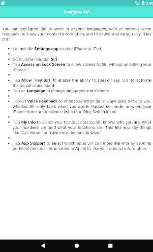 Commands and Tips for Siri 2