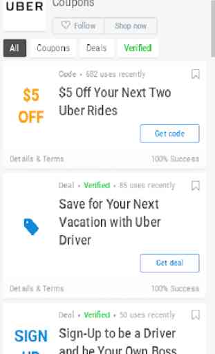 Discount Coupons for Uber 2