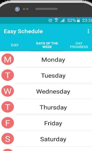 Easy Schedule - routine hebdomadaire 2