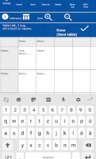 EasyTableNotes - Simple notes in tables. 4