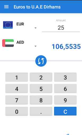 Euro en Dirham Émirats Arabes Unis / EUR en AED 1