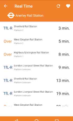London Transport Live Times 4